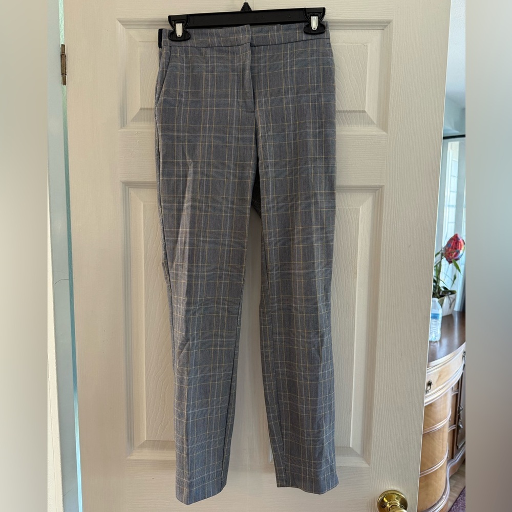 Zara Women’s Blue Checkered Dress Pants